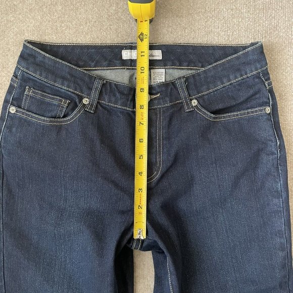 Chico's Jeans Womens 0.5 (Size 6) Cropped Stretch Denim Pants Dark Wash Capri - Picture 6 of 10